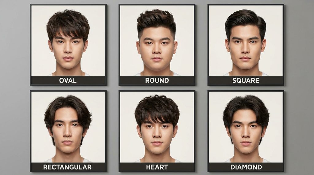 Men's Hairstyles for Different Face Shapes